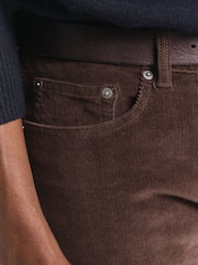 GANT Light Brown Cord Regular Fit Cotton Stretch Jeans - Image 5 of 6
