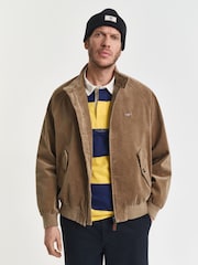 GANT Brown Cord Harrington Jacket - Image 3 of 9