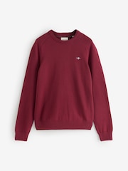 GANT Red Casual Cotton Crew Neck Jumper - Image 1 of 1