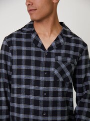 Loungeable Black Long Sleeved Top And Traditonal Trousers Pyjamas Set - Image 6 of 6