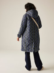 Regatta Blue Orla Long Length Waterproof Jacket - Image 2 of 9