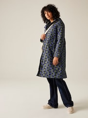 Regatta Blue Orla Long Length Waterproof Jacket - Image 3 of 9