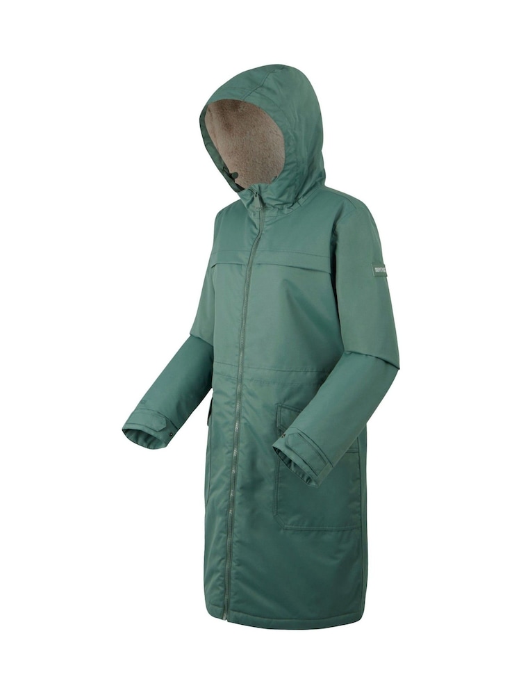 Regatta Green Womens Romine II Waterproof Parka Jacket - Image 9 of 9