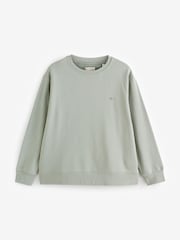 GANT Green Shield Logo Crew Neck Sweatshirt - Image 1 of 1