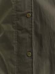GANT Green Waxed Cotton Relaxed Long Car Coat - Image 7 of 9