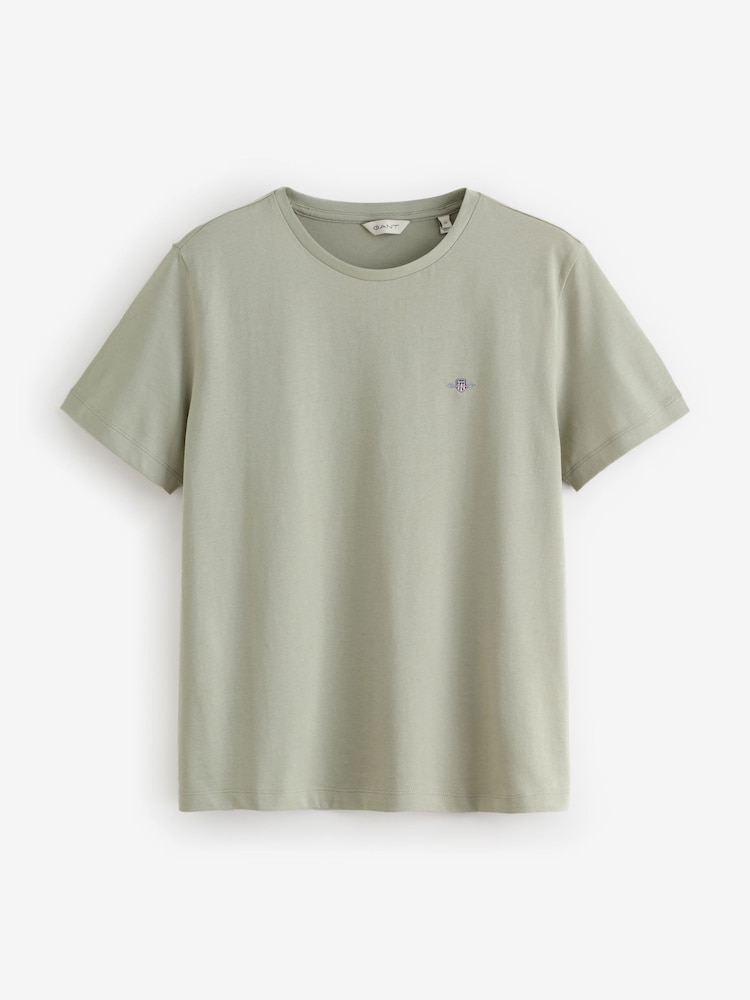 GANT Green Shield Logo T-Shirt - Image 1 of 1 GANT Green Shield Logo T-Shirt - Image 1 of 1
