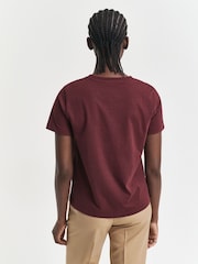GANT Purple Shield Logo T-Shirt - Image 2 of 5