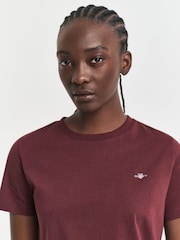 GANT Purple Shield Logo T-Shirt - Image 3 of 5