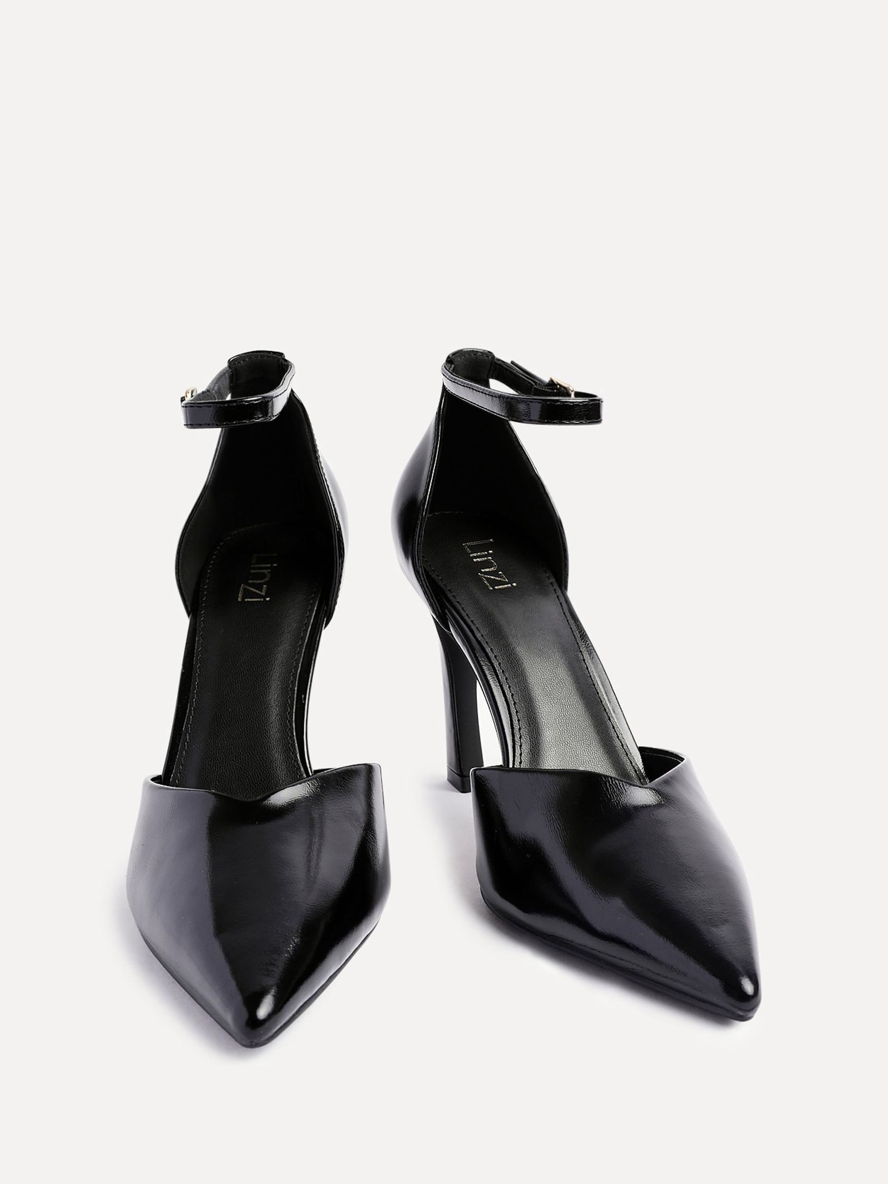 Buy Linzi Black Pu Moira Classic Stiletto Court Heels from Next
