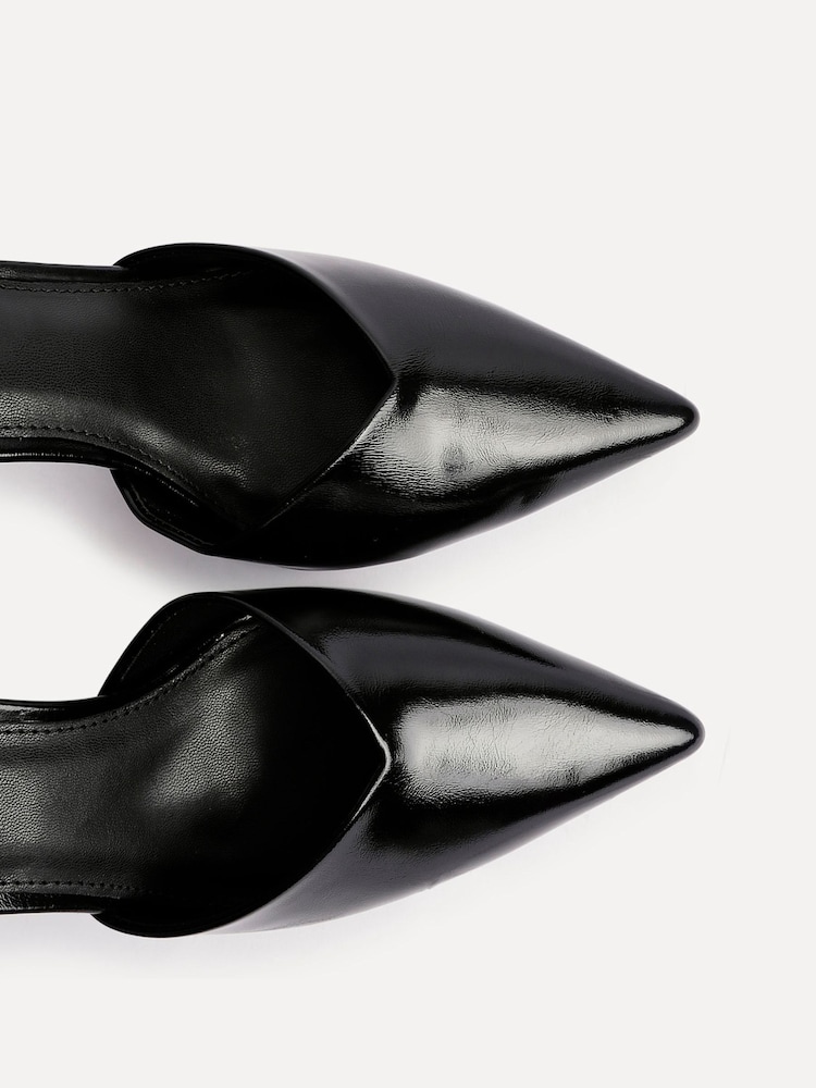 Linzi Black Grey Moira Classic Stiletto Court Heels - Image 6 of 6