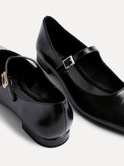 Linzi Black Seattle Pointed Toe Mary Jane Flats - Image 5 of 5