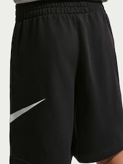 Nike Black/White Sportswear Club French Terry Shorts - Image 4 of 5