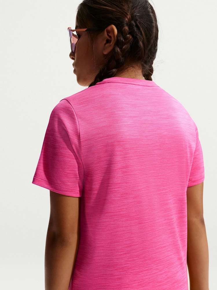 Rosa Rush - Nike Miler Dri-FIT Short Sleeve T-Shirt - Imagen 2 de 8