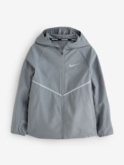 Rauchgrau - Nike Miler Repel UV Trainingsjacke - Bild 5 von 7