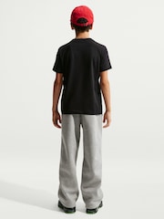 Nike Grey Heather Loose Wide Leg Joggers - Image 2 of 5