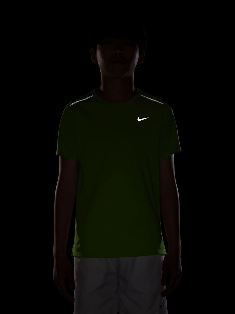 Lime lichid - Nike Miler Dri-FIT Short Sleeve T-Shirt - Imaginea 4 din 4 Lime lichid - Nike Miler Dri-FIT Short Sleeve T-Shirt - Imaginea 4 din 4
