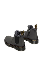 Dr. Martens Grey 2976 Leonore J Soho Buck Shoes - Image 2 of 4