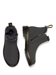 Dr. Martens Grey 2976 Leonore J Soho Buck Shoes - Image 3 of 4