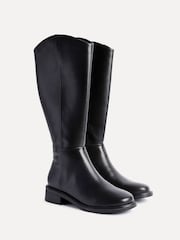 Linzi Black Explore Square Toe High Leg Boots - Image 5 of 6