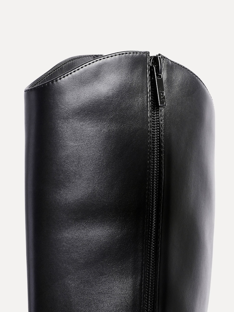 Linzi Black Explore Square Toe High Leg Boots - Image 6 of 6 Linzi Black Explore Square Toe High Leg Boots - Image 6 of 6