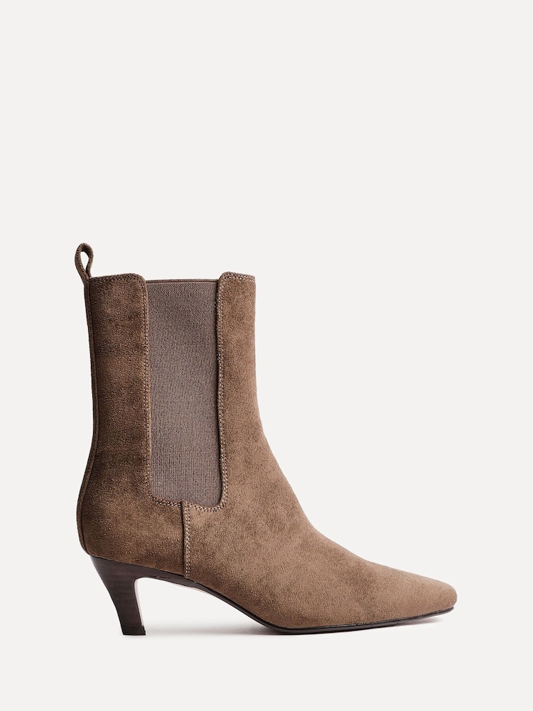 Linzi Natural Ritual Kitten Heeled Chelsea Boots - Image 2 of 5 Linzi Natural Ritual Kitten Heeled Chelsea Boots - Image 2 of 5