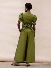 Ro&Zo Green Cotton Poplin Culottes - Image 3 of 3