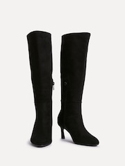 Linzi Black Rush Pointed Toe High Leg Stiletto Boots - Image 4 of 5