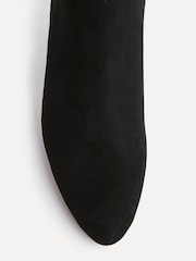 Linzi Black Rush Pointed Toe High Leg Stiletto Boots - Image 5 of 5