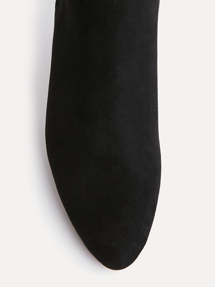 Linzi Black Rush Pointed Toe High Leg Stiletto Boots - Image 5 of 5