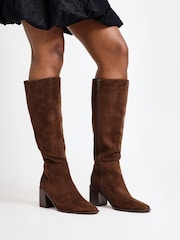 Linzi Brown Levine Block Heeled High Leg Boots - Image 2 of 6
