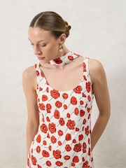 Ro&Zo Red Ella Poppy Printed Maxi Dress - Image 3 of 5