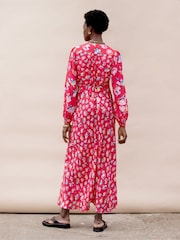 Ro&Zo Carnation – Kleid mit Blümchenmuster und Bindeband hinten - Bild 6 von 6