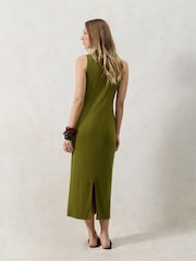 Ro&Zo Green Rib Column Dress - Image 4 of 4