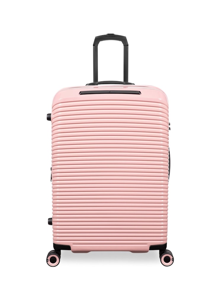 IT Luggage Medium Metallic Traversed Rose Gold Suitcase - Image 1 of 7