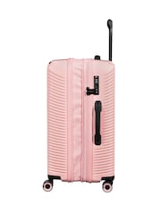 IT Luggage Medium Metallic Traversed Rose Gold Suitcase - Image 3 of 7