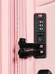 IT Luggage Medium Metallic Traversed Rose Gold Suitcase - Image 7 of 7