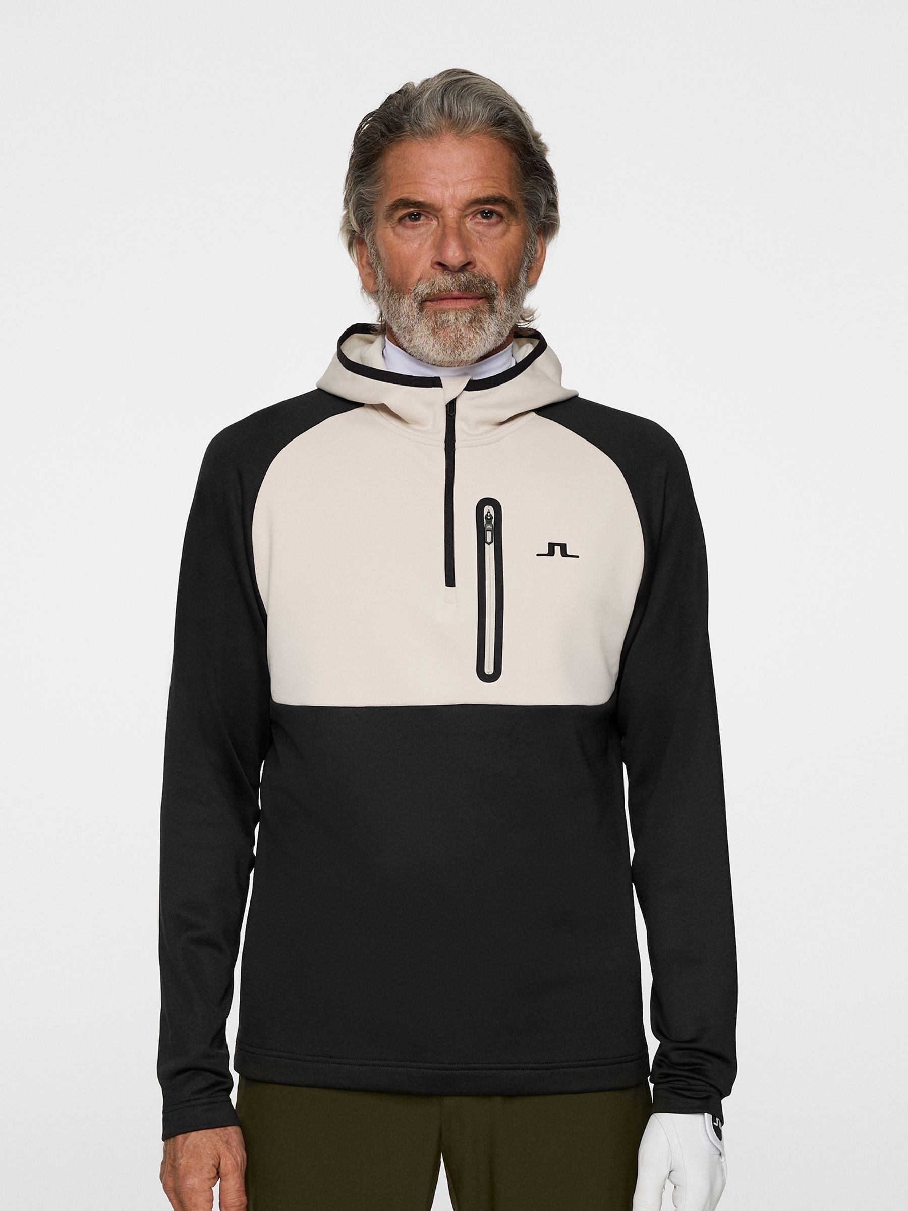 Buy J.Lindeberg Black Ski Adam Quarter Zip Hoodie from Next Luxembourg
