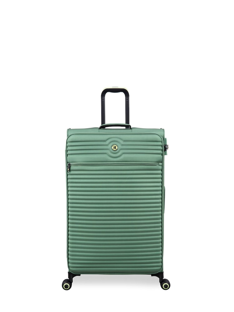 IT Luggage Large Green Circulator Suitcase - Image 1 of 9 IT Luggage Large Green Circulator Suitcase - Image 1 of 9