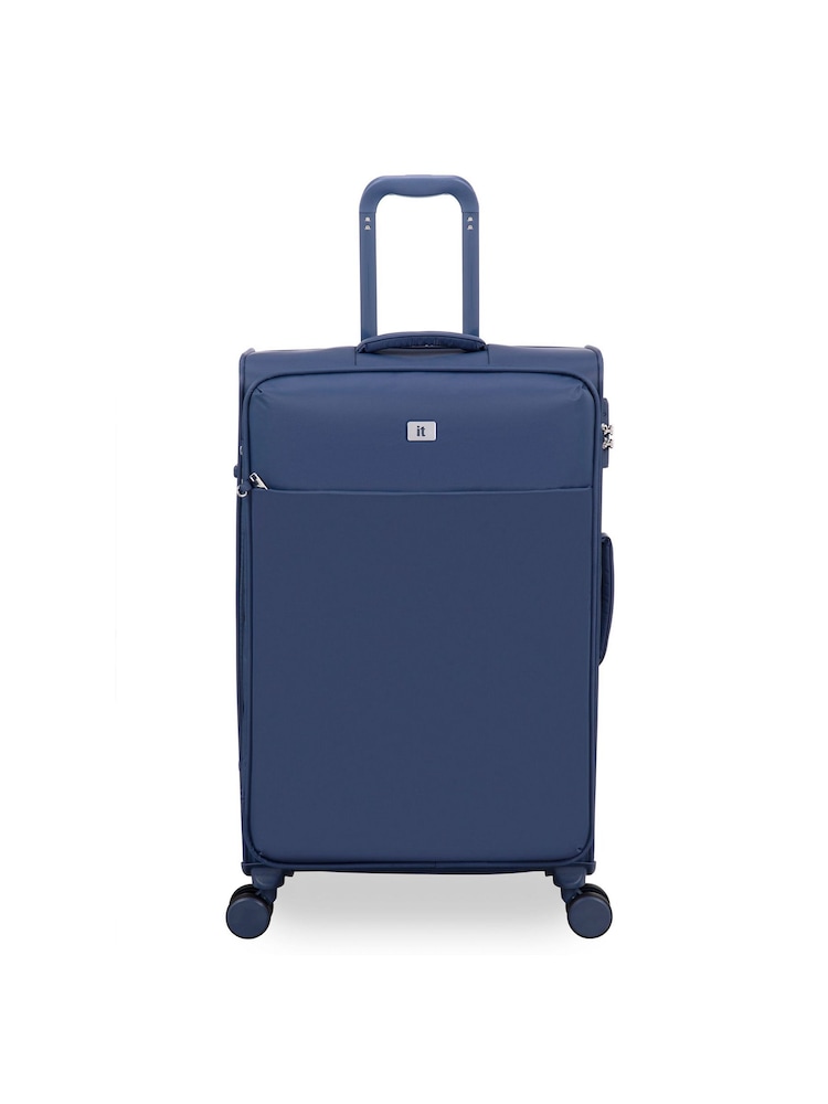 IT Luggage Medium Blue Lustrous Luxe Night Suitcase - Image 2 of 8
