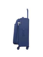 IT Luggage Medium Blue Lustrous Luxe Night Suitcase - Image 4 of 8