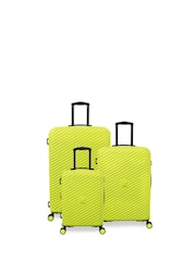 IT Luggage Green Pleating Punch Suitcase Set 3 Piece - Image 1 of 10