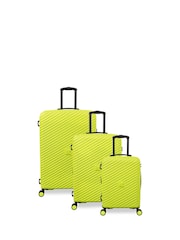 IT Luggage Green Pleating Punch Suitcase Set 3 Piece - Image 3 of 10