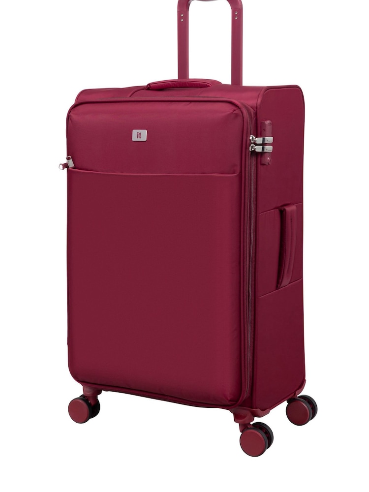 IT Luggage Red Lustrous Luxe French Port Set 3 Piece - Image 5 of 5 IT Luggage Red Lustrous Luxe French Port Set 3 Piece - Image 5 of 5