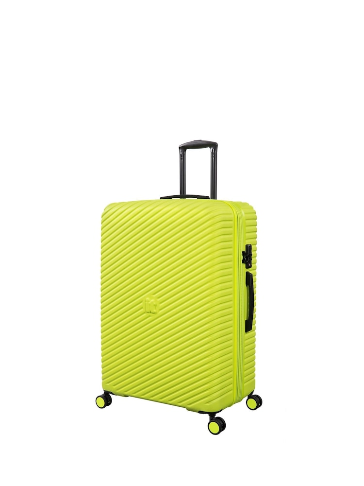 IT Luggage Large Green Pleating Punch Suitcase - Image 2 of 8