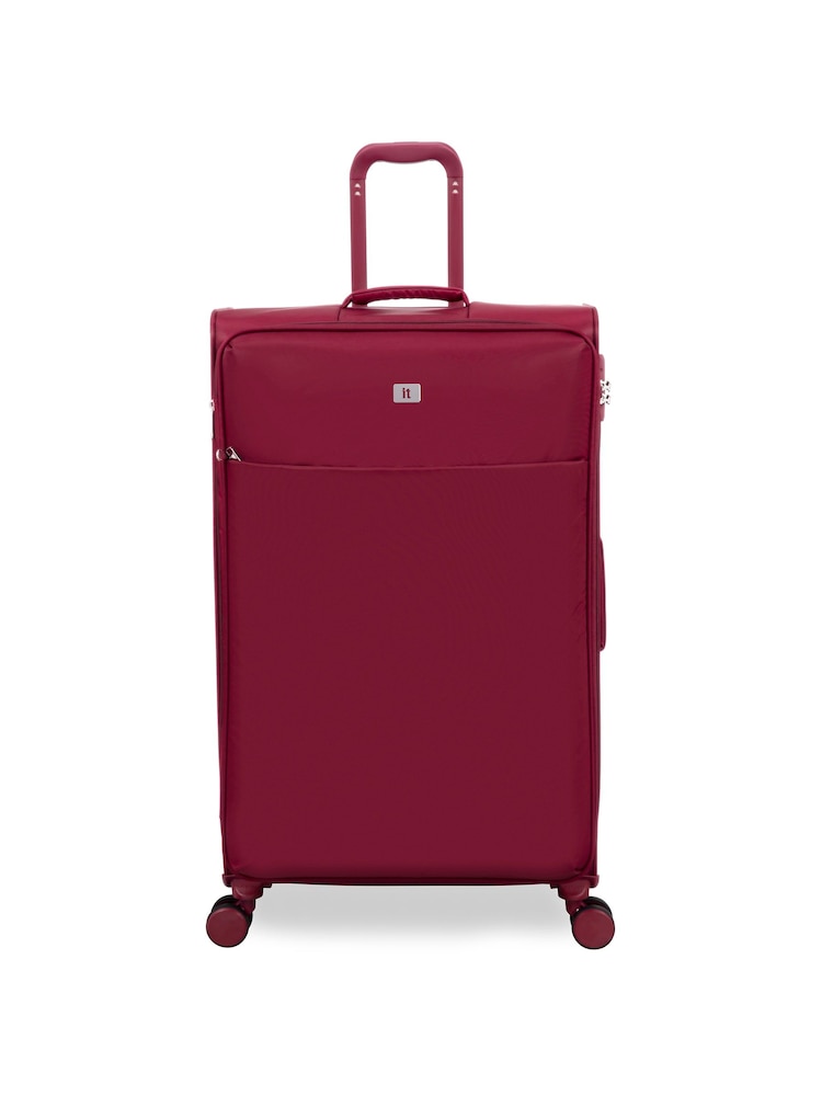 IT Luggage Large Red Lustrous Luxe French Port Suitcase - Image 1 of 8