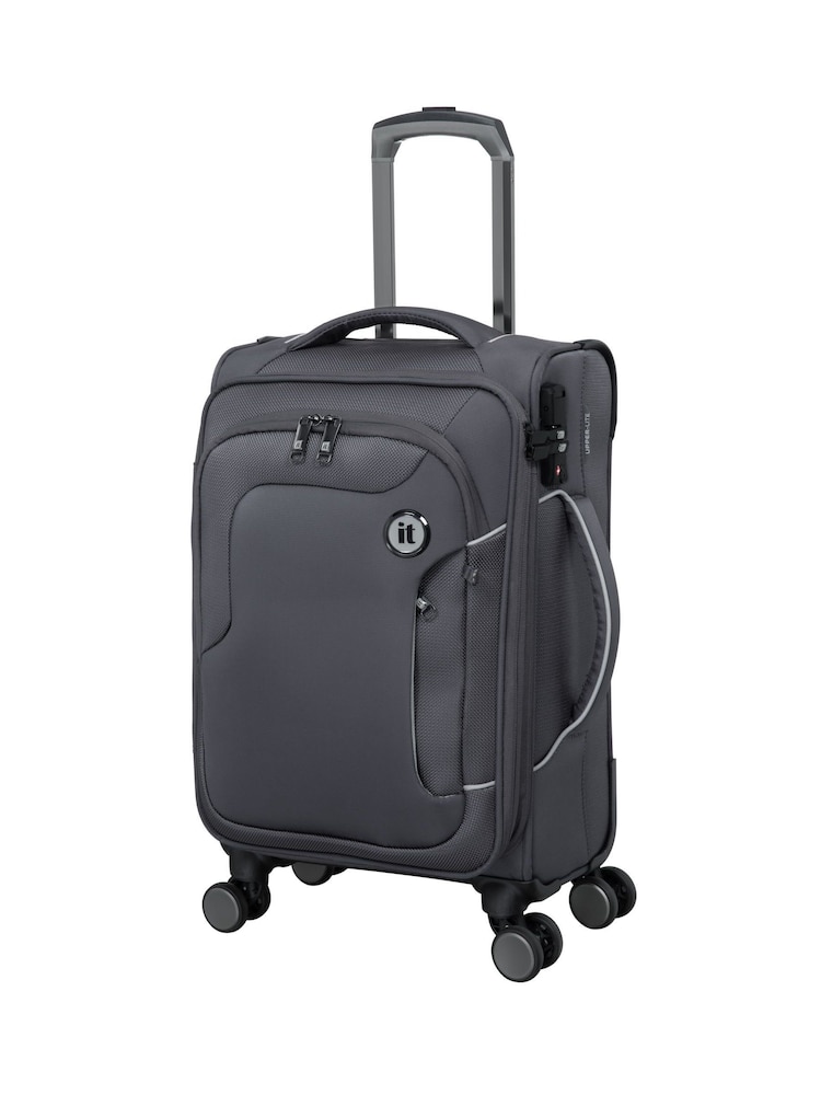 Grau - IT Luggage Grey Teleported Cabin Suitcase - Bild 2 von 12