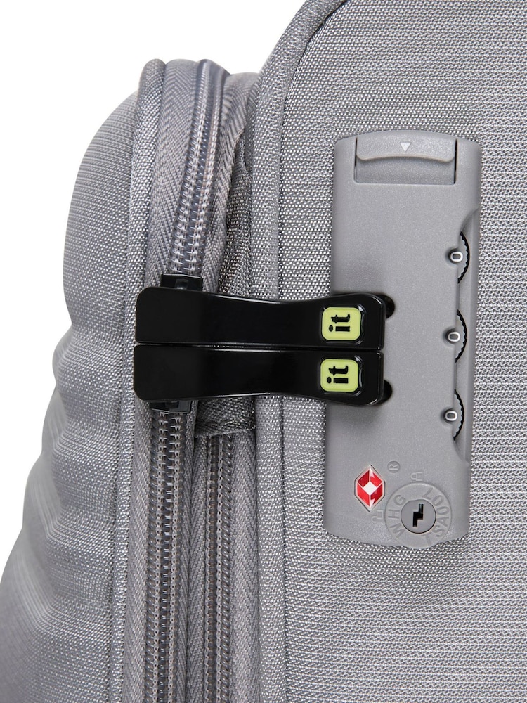 IT Luggage Grey Circulator Cabin Suitcase - Image 8 of 8