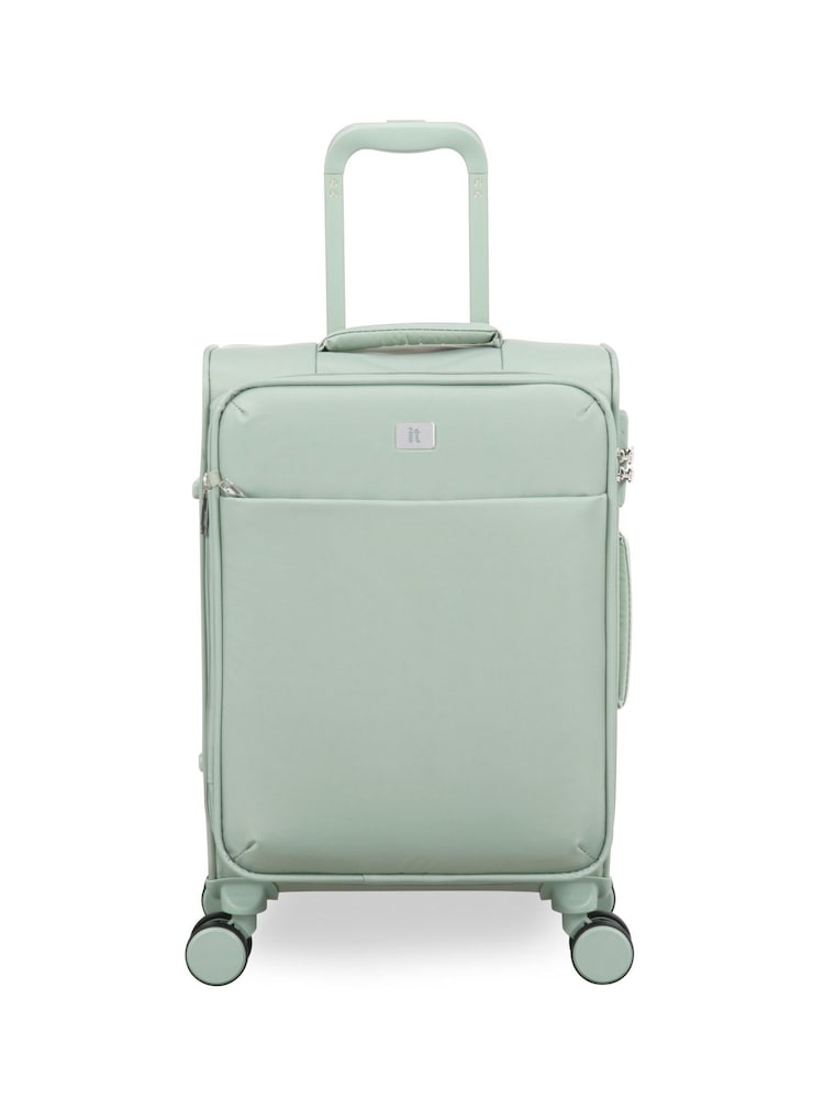 IT Luggage Green Lustrous Luxe Desert Cabin Suitcase - Image 1 of 8