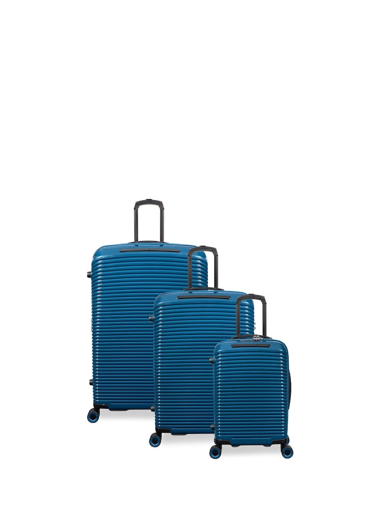IT Luggage Blue Traversed Deep Dive Suitcase Set 3 Piece - Image 2 of 7