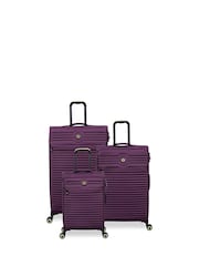 IT Luggage Purple Circulator Suitcase Set 3 Piece - Image 1 of 12